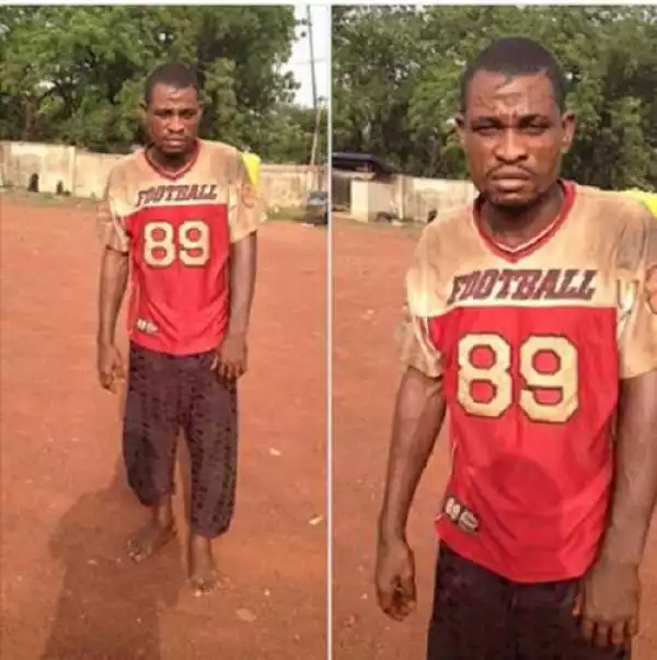 Residents Thank Enugu Police for Arresting Mathematics Teacher Who Killed His Uncle Over a Land (Photo)